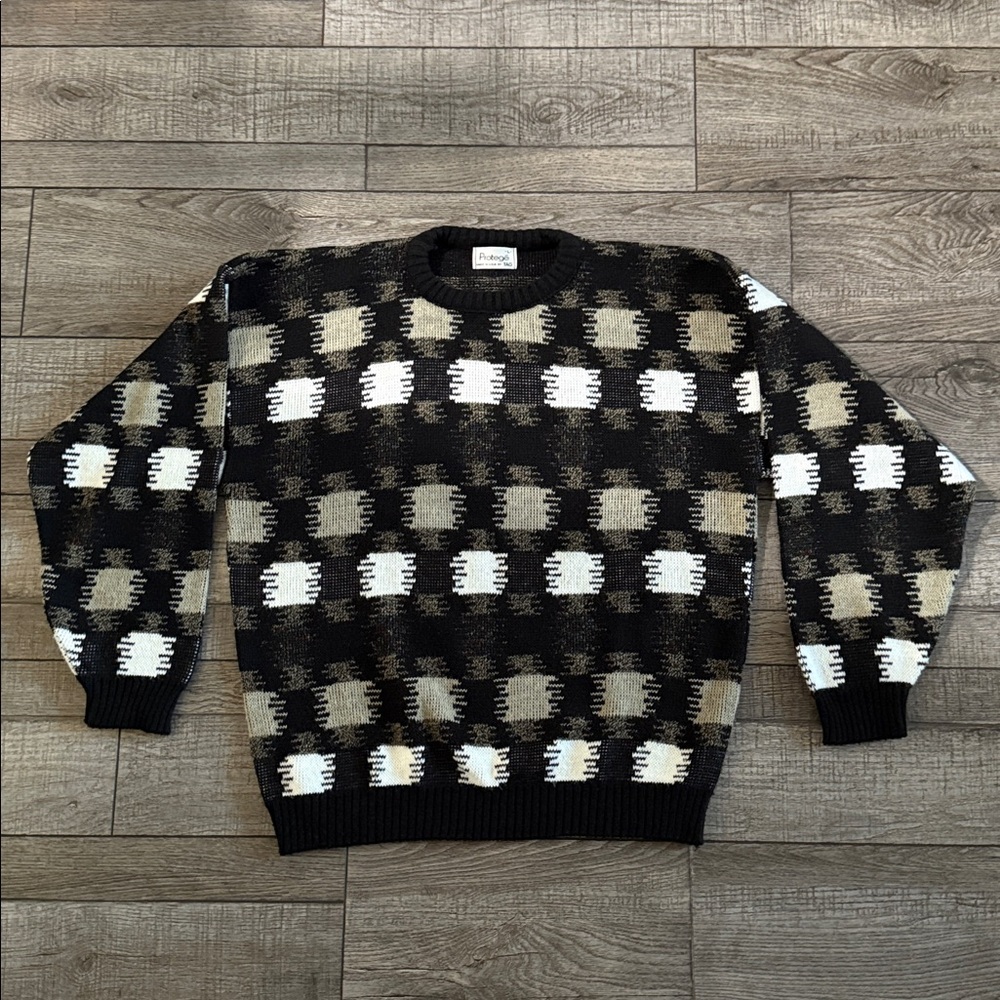 Vintage Protege Knit Crewneck Grandpa Sweater